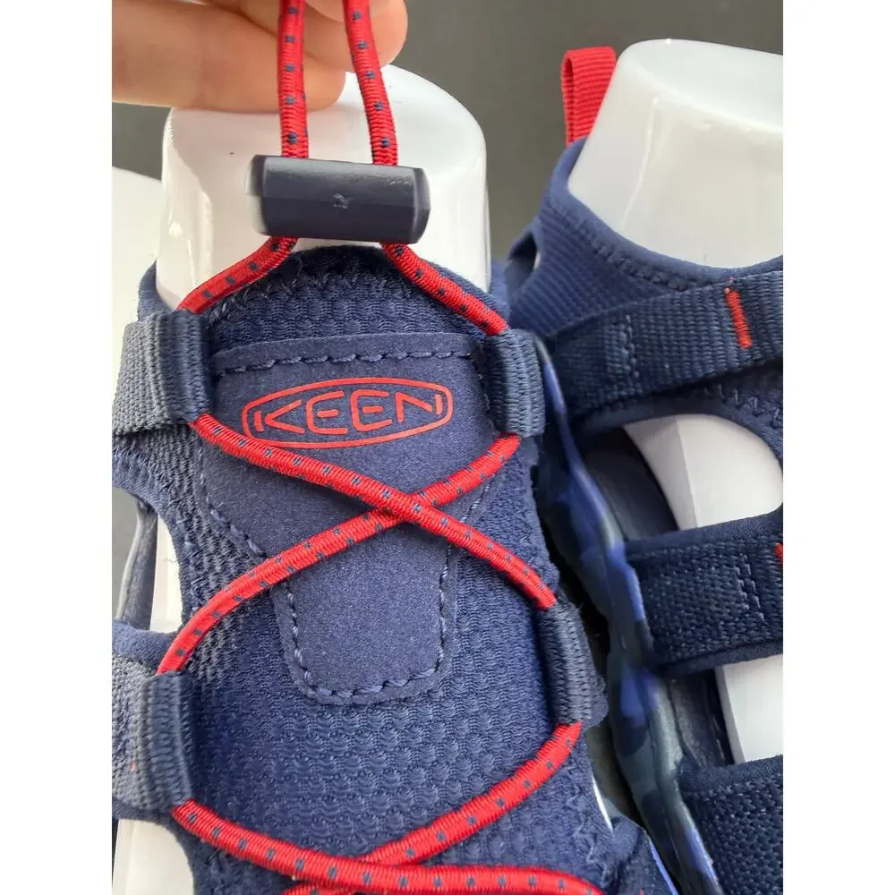 KEEN Kids Hyperport H2 Sandals Size 6 Youth Navy Blue Red Hiking Water Shoes NEW